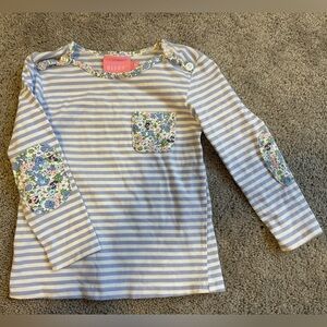 Bisby striped and floral long sleeve shirt